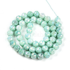 Антикоррозийные гальванические стеклянные бусины&nbsp;X-GLAA-N010-8mm-03