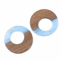 Pendentifs en bois de résine et de noyer&nbsp;RESI-S389-036A