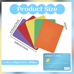 300 pz 5 colori carta fai da te carta bianca&nbsp;DIY-OC0015-94A