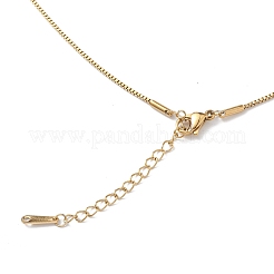 Collar con colgante de religión de circonita cúbica transparente&nbsp;NJEW-F307-01A