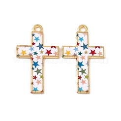 Подвески в стиле мозаики из сплава золотого тона&nbsp;ENAM-G213-01G-02