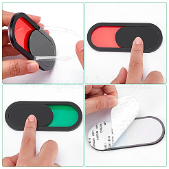 14 шт. акриловый красный зеленый слайдер-индикатор на дверь&nbsp;AJEW-WR0003-20B
