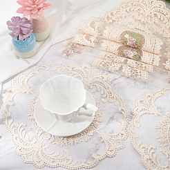 6 Stück Tischsets aus Polyester mit Stickereien in 3 Stilen&nbsp;AJEW-GF0004-86