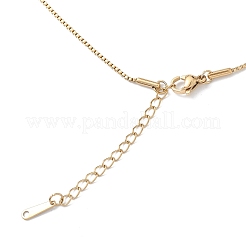 Collar con colgante de religión de circonita cúbica transparente&nbsp;NJEW-F307-01C
