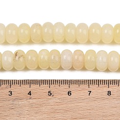 Gefärbt natürlichen weißen Jade Perlen Stränge&nbsp;G-G107-A45-01