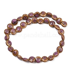 Perles en porcelaine émaillée de style vintage&nbsp;PORC-B002-12-02