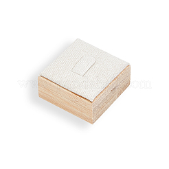 Espositori ad anello singolo in legno di bambù quadrato&nbsp;RDIS-WH20001-02
