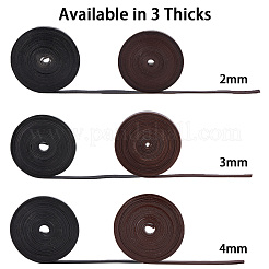 Плоский шнур из воловьей кожи&nbsp;WL-GF0001-10B-03