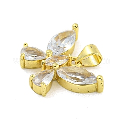 Настоящая 18-каратная позолоченная латунь со стеклянными подвесками&nbsp;KK-R159-09A-G