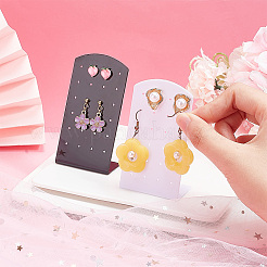 20 шт. 2-цветные акриловые наклонные подставки для сережек&nbsp;EDIS-PH0001-39B