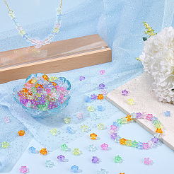 320шт 8 цвета прозрачные акриловые бусины&nbsp;MACR-PA0001-25