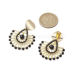 Aretes de latón con forma de lágrima&nbsp;EJEW-MZ00378