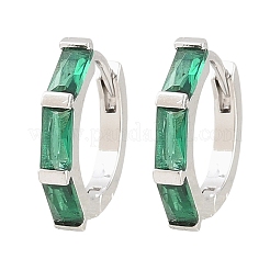 Créoles en laiton avec zircone cubique de micro pave&nbsp;KK-CBA8324-12P-02