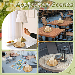 1 шт. подсвечник из нержавеющей стали 201&nbsp;AJEW-ME0002-01B