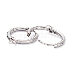 Boucles d'oreilles créoles en acier inoxydable 201 résistantes au ternissement&nbsp;STAS-P283-01R-P