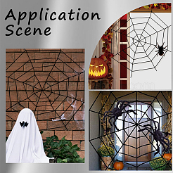 Полиэстер паутина украшение для вечеринки&nbsp;AJEW-WH20033-073B