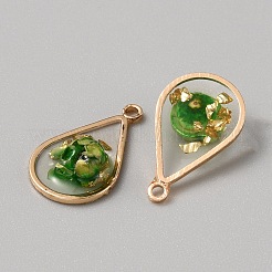 Подвески из смолы и золотой фольги&nbsp;RESI-TAC0010-97B