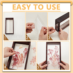 Прямоугольные двухсторонние прозрачные акриловые витрины с деревянными витринами&nbsp;ODIS-WH0038-237A