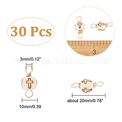 30 breloque connecteur en bois brut&nbsp;WOOD-AR0001-29