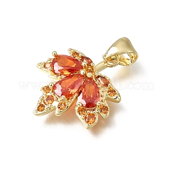 Pendentifs avec zircon cubiques à micro-pavés en laiton&nbsp;CU-E002-05G