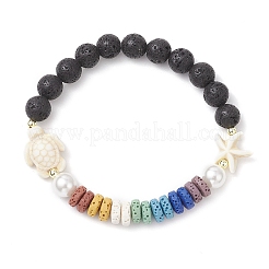 Браслеты из натуральной лавы&nbsp;BJEW-JB12154