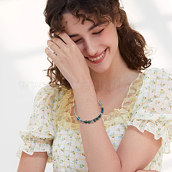 6шт 2 цвета ионного покрытия (IP) 304 браслеты из нержавеющей стали изготовление&nbsp;MAK-BBC0001-22