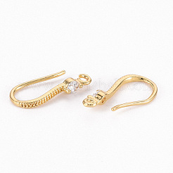 Латунные крючки для серьги из чистого циркония&nbsp;X-ZIRC-S068-007-NF