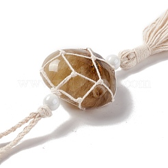 Decorazioni pendenti in vetro pietra anguria sintetica&nbsp;HJEW-E579-01D