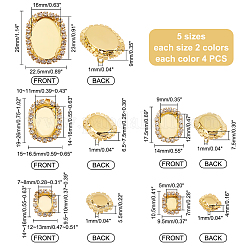 40 шт. 10 стиля латунного кабошона для крепления соединителя&nbsp;RB-PH0001-19
