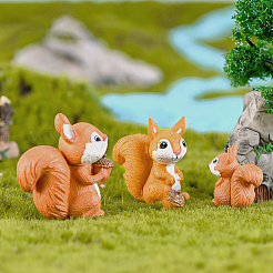 30 шт. 3 стиля ПВХ пластиковая белка миниатюрные украшения&nbsp;DJEW-SP0001-26