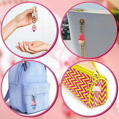 30шт 5 стиля непрозрачные подвески из смолы&nbsp;RESI-CJ0003-04