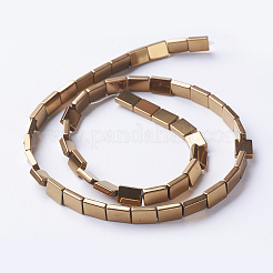 Pvd vuoto placcatura elettrodeposizione fili di perle di ematite sintetica non magnetica&nbsp;G-F534-J03