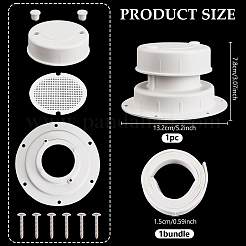 Kit di sostituzione del tappo di sfiato del tetto del camper in alluminio&nbsp;AJEW-WH0752-911