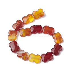 Fili di perline agata rosso naturale&nbsp;G-K359-D01-01