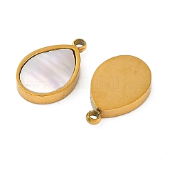 Ионное покрытие (ip) 304 нержавеющая сталь паве натуральные шармы-ракушки&nbsp;STAS-Z100-01G-01