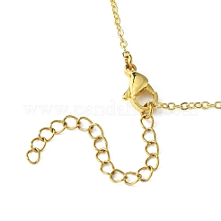 Collier à pendentifs croix en laiton pour femme&nbsp;NJEW-JN04911-01