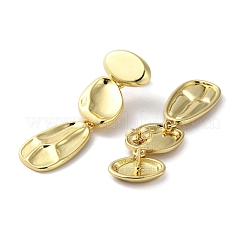 Boucle d'oreille pendante en laiton plaqué en rack&nbsp;EJEW-H099-02G