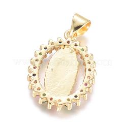 Латунные микро проложить кубического циркония подвески&nbsp;KK-I657-32G-A