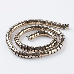Pvd vuoto placcatura elettrodeposizione fili di perle di ematite sintetica non magnetica&nbsp;G-F534-B06