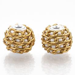 Индонезийские бусины ручной работы&nbsp;IPDL-F027-04K