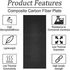 Композитная пластина из углеродного волокна&nbsp;AJEW-WH0283-78