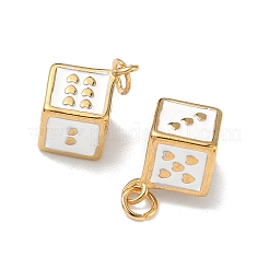 Подвески из нержавеющей стали 304 с эмалью&nbsp;STAS-K295-50G-01