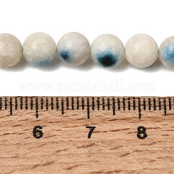 Natürliche blaue Eisgletschersteinperlenstränge&nbsp;G-G078-A01-01