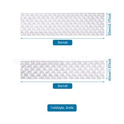 2 rouleau 2 tailles de ruban élastique en polyester&nbsp;EW-TA0001-02A