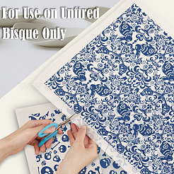 6 шт. 6 стиля бумажных керамических наклеек&nbsp;DIY-SD0002-07C