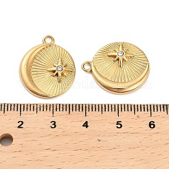 Подвеска из нержавеющей стали 304 с кристаллами и стразами&nbsp;STAS-U047-25G