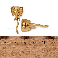 Серьги-гвоздики в форме слона из нержавеющей стали 304&nbsp;EJEW-A140-02G