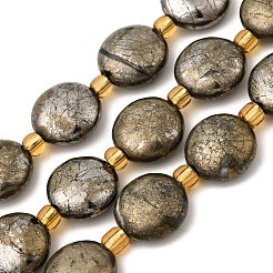 Природного пирита бисер нитей&nbsp;G-Z131-H01-01