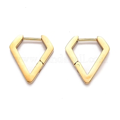 Orecchini a cerchio huggie in acciaio inossidabile 304&nbsp;STAS-H156-17B-G