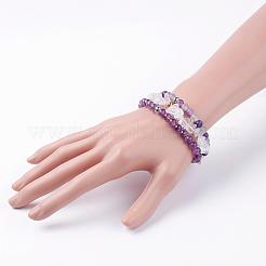 Браслеты из натурального смешанного драгоценного камня&nbsp;BJEW-JB03365